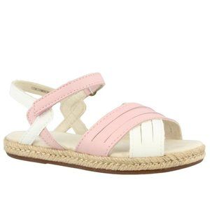 NEW UGG Baby Kid Addilyn Jute Espadrille Crisscross Slide Open Toe Twist Ankle